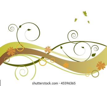 floral background - vector