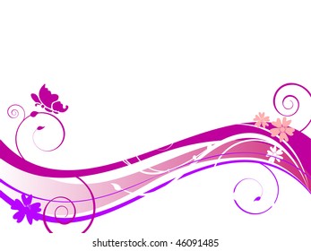 floral background - vector