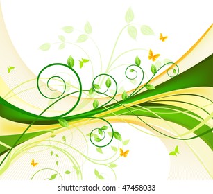  	Floral background vector
