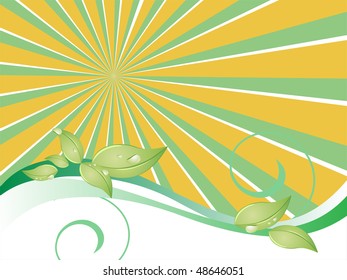 floral background - vector