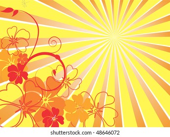 floral background - vector