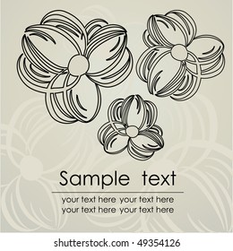 Floral background. vector.