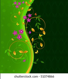  	Floral background vector