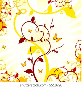Floral background (vector)
