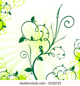 Blumenhintergrund (Vektorgrafik)