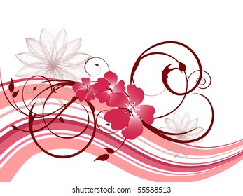 floral background - vector