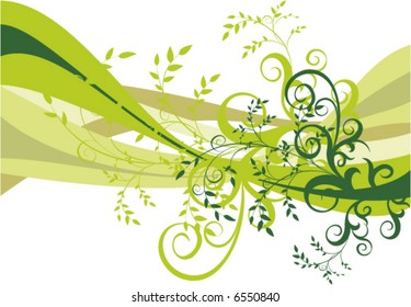 floral background - vector