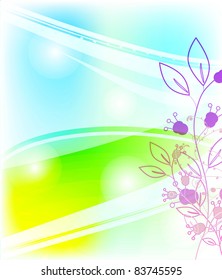 Floral background. Vector.