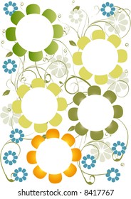 Floral background - vector