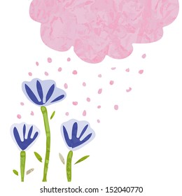Floral background. Vector art
