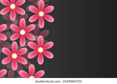  Floral background vector art full color