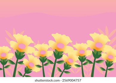  Floral background vector art full color