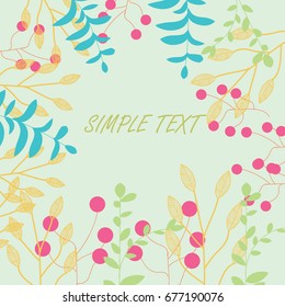 floral background in vector. Colorful spring 