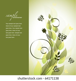 Floral Background. Vector in eps10.