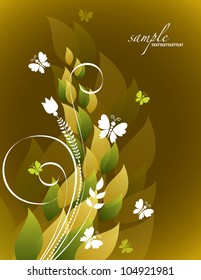 Floral Background. Vector Eps10 Illustration.