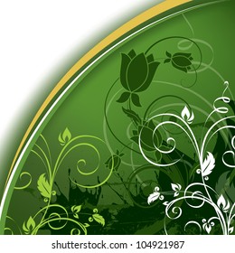 Floral Background. Vector Eps10 Illustration.