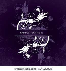 Floral Background. Vector Eps10 Illustration.
