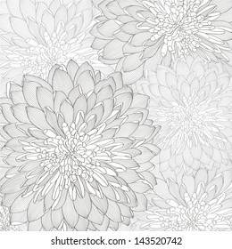 Blumenhintergrund. Vektorblume Chrysanthemum. Element für Design.
