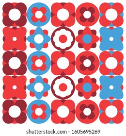 Floral background vector. Flower vector background. Floral graphic wallpaper pattern. Summer background. Nature pattern. Modern flower pattern wallpaper art. Retro flowers.