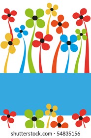 Floral background. Vector format