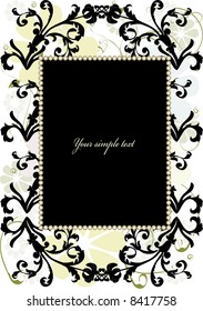 Floral background - vector frame