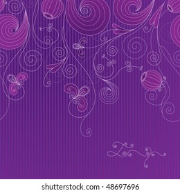 Floral Background (vector). In the gallery also available XXL jpeg version of this image.