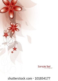 Floral Background. Vector Illustration.