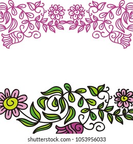 Floral background. Vector illustration