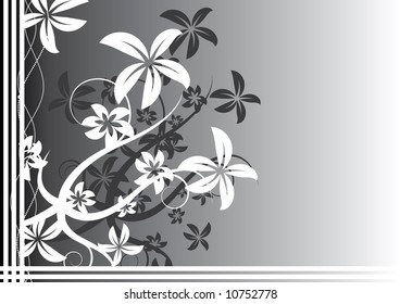 Floral background. Vector illustration