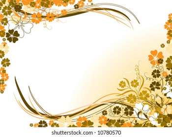 Floral background, vector illustration