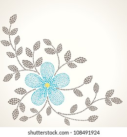 Floral background. Vector illustration.