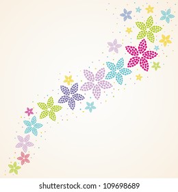 Floral background. Vector illustration.