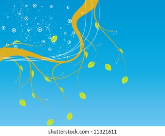 Floral background. Vector illustration