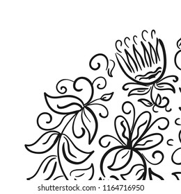 Floral background. Vector illustration