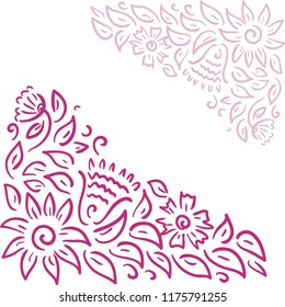 Floral background. Vector illustration