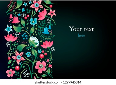 floral background. Vector illustration