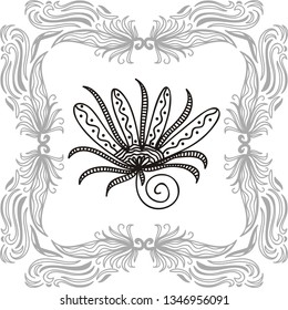 Floral background. Vector illustration
