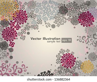 Floral background. Vector illustration
