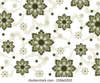 Floral Background. Vector Illustration.