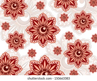 Floral Background. Vector Illustration.