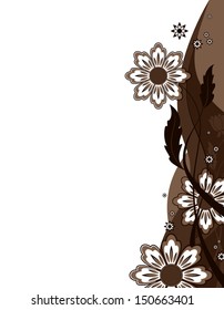 Floral Background. Vector Illustration. 