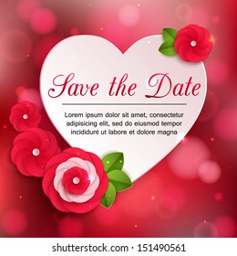 Floral background. Vector illustration.