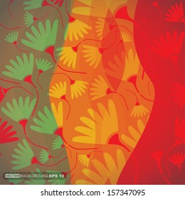 Floral background. vector illustration