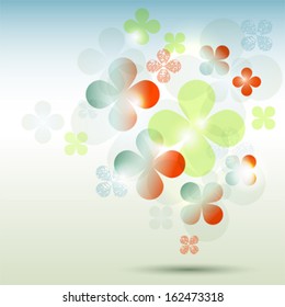 Floral background. Vector illustration.