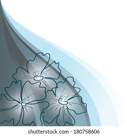 Floral Background. Vector Illustration.