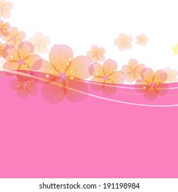 Floral background, vector illustration
