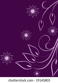 Floral background vector illustration