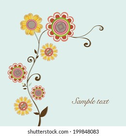 Floral background vector illustration