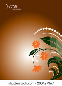 Floral Background. Vector Illustration.