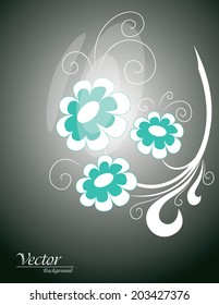 Floral Background. Vector Illustration.